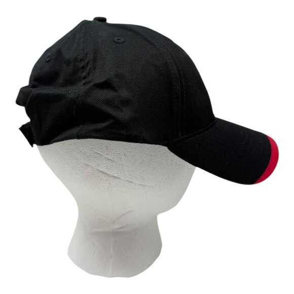 Coca-Cola NASCAR No 26 Embroidered Adj Black Ballcap Red Brim Autographed Racing - Picture 4 of 6